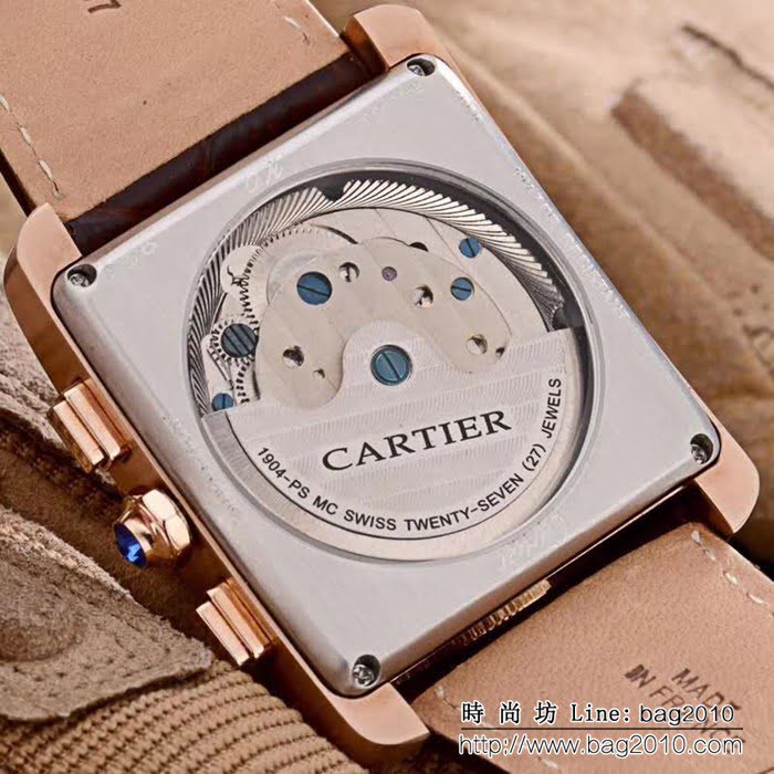 CARTIER卡地亞 坦克系列 精品男士腕表 WSS0506